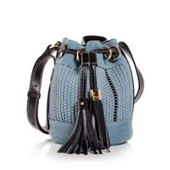See by Chloe NWT Vicki Small Denim Bucket Bag in Blue - Picture 1 of 11